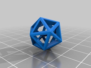dodecaedro hueco les mathématiques de l'art personnalisé 3d print model - Mito3D