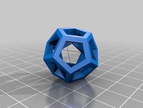 dodecaedro hueco matematica arte su misura 3d print model - Mito3D