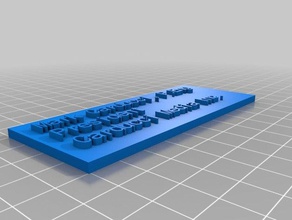 door name plate customized 3d print model - Mito3D