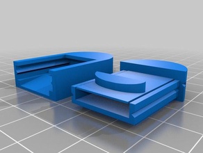 2 piece clip modified version 3d print model - Mito3D