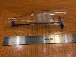 glass bottle holder decor 3d print model - Mito3D