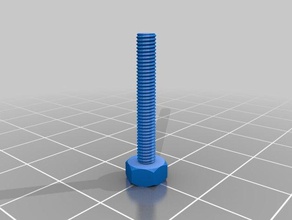 25mm mon personnalisés écrou de travail boulon rondelle la tige filetée l'usine pièces personnalisé 3d print model - Mito3D