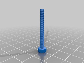 25mm réel personnalisé écrou de travail boulon rondelle la tige filetée l'usine pièces 3d print model - Mito3D