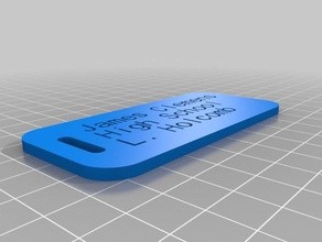 saco de desporto tag organização personalizado 3d print model - Mito3D