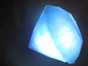 galleggiante diamond led sculture 3d print model - Mito3D
