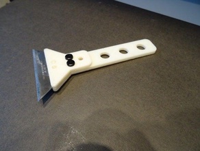 akvaryum cam kazıyıcı bıçak stanley 3d print model - Mito3D