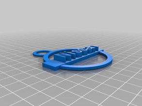 nissan trousseau de clés porte-clés personnalisé 3d print model - Mito3D
