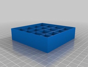 16 grid-box-Abdeckung Container box container 3d print model - Mito3D