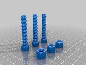 screws nuts rubber band gun semi auto parts simi 3d print model - Mito3D