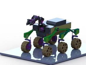 rc mars rover mk ii r c i veicoli Stampa 3d arduino braccio buggy drone marte marziano offroad radio controllo auto robot la robotica il serbatoio veicolo 3d print model - Mito3D