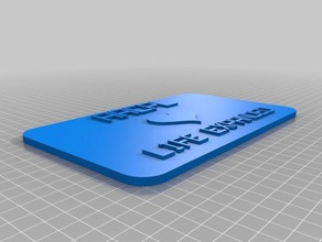 aacpl Leben erweitert Herz Schilder & logos kundengebundene 3d print model - Mito3D