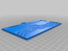 bandera 2d sanat özelleştirilmiş 3d print model - Mito3D