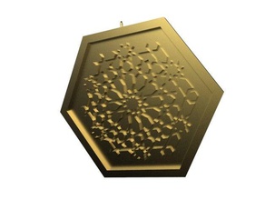 pendant zellige jewelry art 3d print model - Mito3D