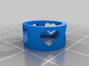 meine angepasste Herz-ring Ringe 3d print model - Mito3D