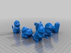 pokemon starters 1 3d printing 3d print model - Mito3D