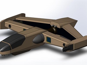 wing commander piranha Spiele piranha-Kämpfer wcpiranha 3d print model - Mito3D