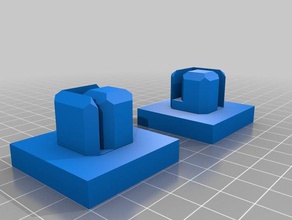 pés simp de metal os acessórios 3d print model - Mito3D