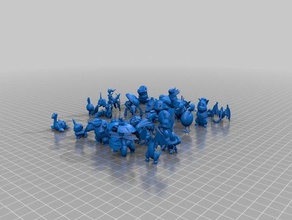 bir sürü pokemon 3d baskı 3d print model - Mito3D