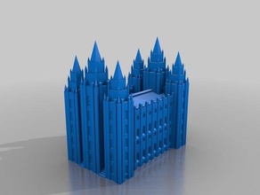salt-lake-Tempel Gebäude & Strukturen 3d print model - Mito3D