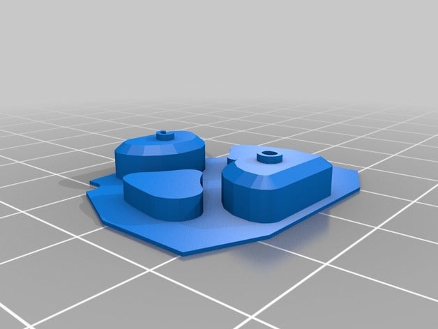 toyota keyfob buttons 3D print model - Mito3D