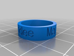 melodee ring 675 rings customized 3d print model - Mito3D