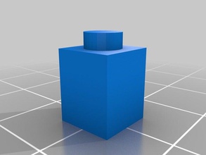 1x1 lego-Stein Bau - Spielzeug angepasst 3d print model - Mito3D