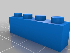 4x1 lego-Stein Bau - Spielzeug angepasst 3d print model - Mito3D