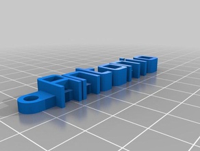 minha mensagem personalizada chaveiro antonio organização personalizado 3d print model - Mito3D