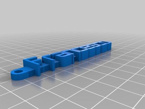 my customized message keychain francesco organization 3d print model - Mito3D