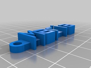 il mio messaggio personalizzato portachiavi maria organizzazione su misura 3d print model - Mito3D