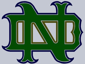 notre dame team logo signs & logos muth 3d print model - Mito3D