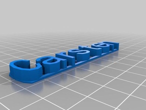 name plate carsten sculptures customized 3d print model - Mito3D