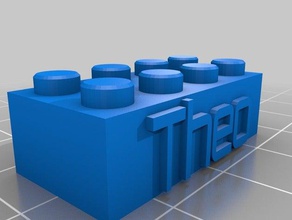 theo lego Bau-Spielzeug kundengebundene 3d print model - Mito3D