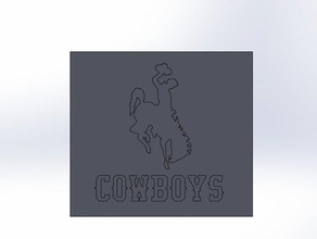 wyoming cowboys-logo Schilder & logos cowboys logo muth ncaa in 3d print model - Mito3D