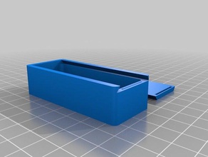 my customized box sliding top 29x70x18 containers 3d print model - Mito3D
