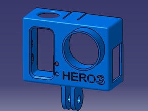 gopro caso hero3 sport & fitness all'aperto 3d print model - Mito3D
