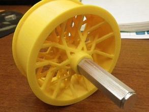 spoked wheel frc robot robotics 3d print model - Mito3D