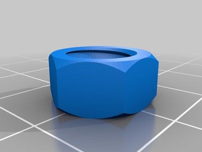 nut 12mm parts customized 3d print model - Mito3D