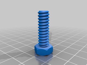 parafuso de 12mm partes personalizado 3d print model - Mito3D