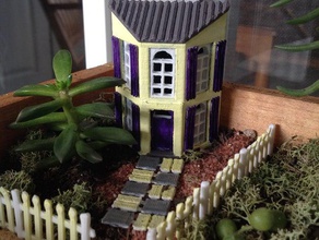 miniature house mediterranean 5 sport & outdoors garden 3d print model - Mito3D