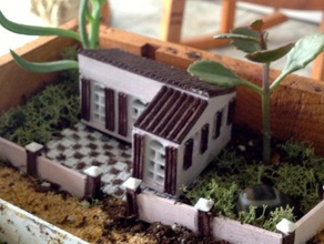 casa in miniatura mediterraneo 6 sport & fitness all'aperto giardino 3d print model - Mito3D