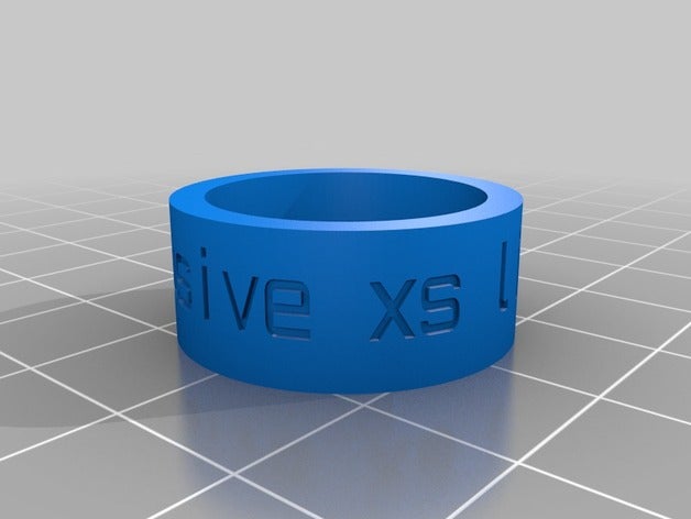 pouce anneau xclusive xs 1988 les anneaux personnalisé 3D print model - Mito3D
