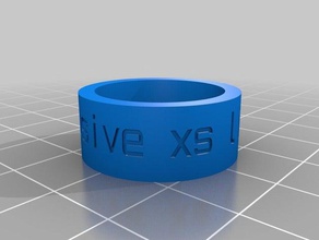 polegar anel xclusive xs 1988 anéis personalizado 3d print model - Mito3D