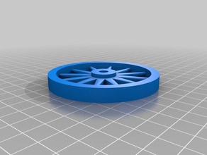 my customized spoked wheel too max3 vehicles 3d print model - Mito3D