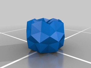 3 toroidal katlanmış kenar denir matematik sanatı monohedral origami torus 3d print model - Mito3D