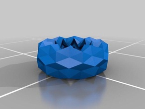 folded polyhedral torus 5 math art monohedral origami polyhedron 3d print model - Mito3D