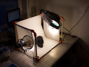 compact hinged light-box camera foldable light box photography 3d print model - Mito3D