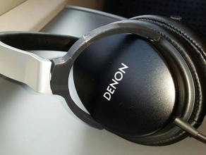 denon ah-d1100 headphones - earcup brackets screw-less locking mechanism audio 3d print model - Mito3D