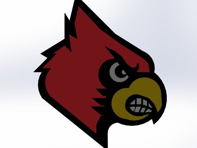 louisville logo segni e loghi muth 3D print model - Mito3D