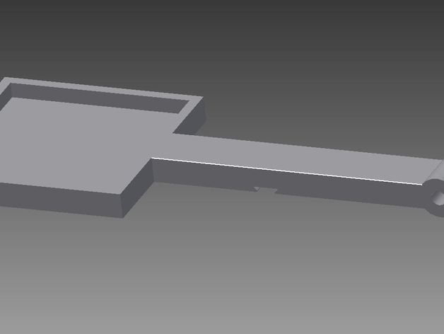 escalable catapulta bisagra banda de goma pequeña 3D print model - Mito3D